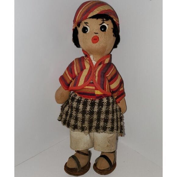 Vintage Mayan Guatemala Doll - Picture 1 of 4